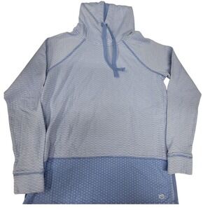 Southern Tide XS Hoodie Pullover Blue Striped Polka Dot‎ Drawstring